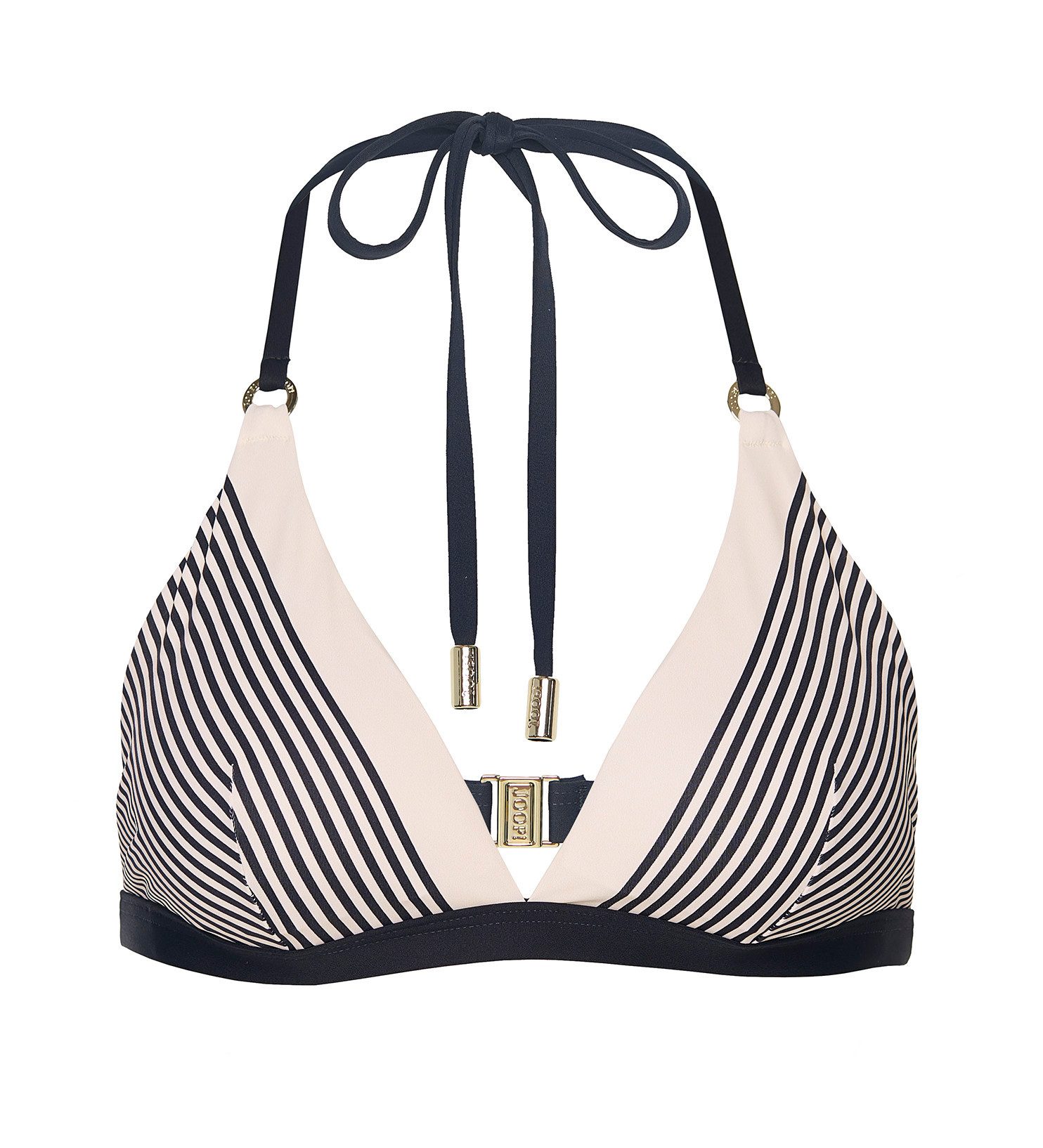 JOOP! Triangel-Bikini-Top Stripes, Träger zum Binden, Streifen-Design