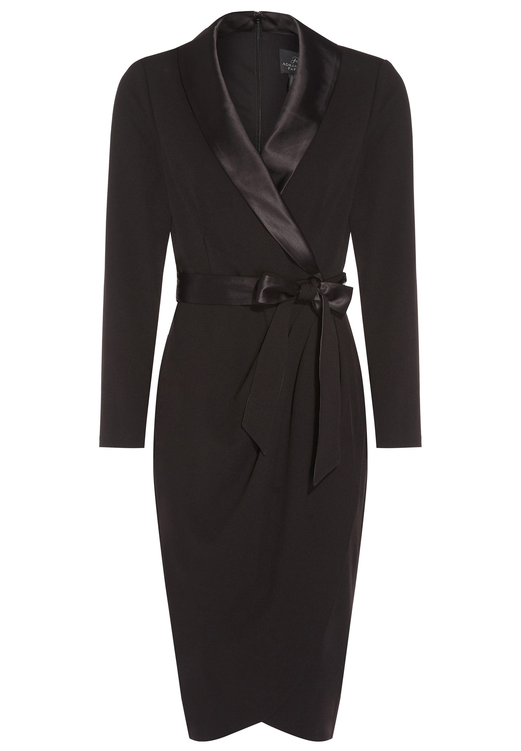 Adrianna Papell Abendkleid Knit Crepe Tuxedo Wrap Dress Luxuriös, klassisch günstig online kaufen