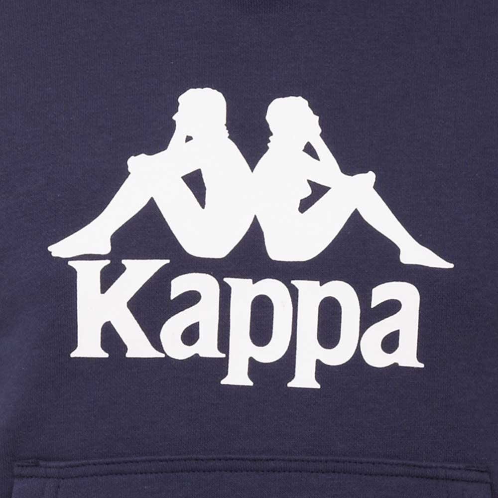navy Kapuzensweatshirt Kappa - plakativem Logoprint mit