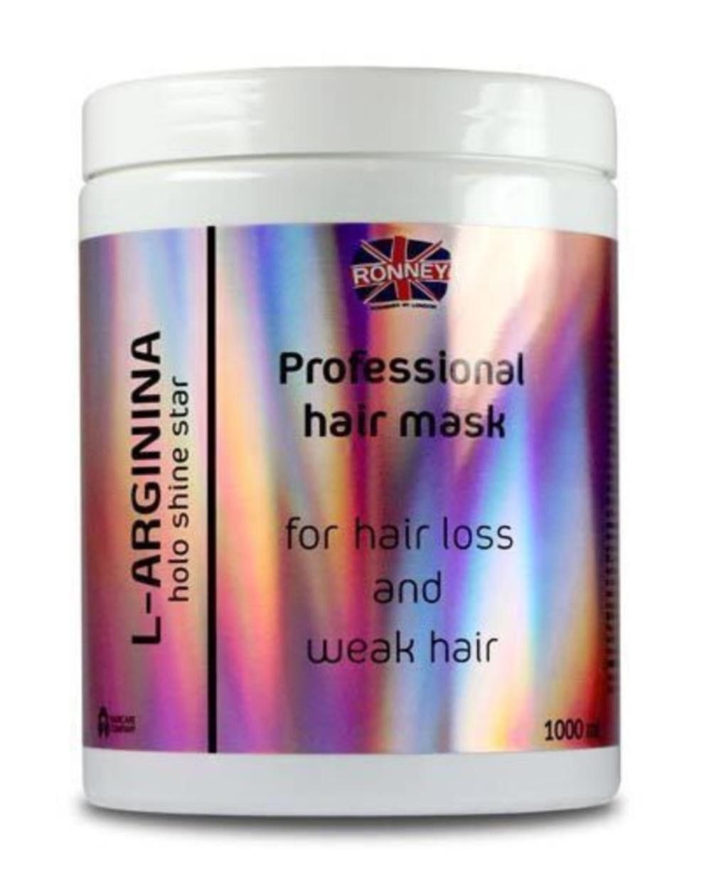 Haarmaske Ronney Professional holo shine star Maske L-Arginina für Haarverlust, Tiegel, Stärkt schwaches Haar, reduziert Haarverlust, verleiht Glanzr