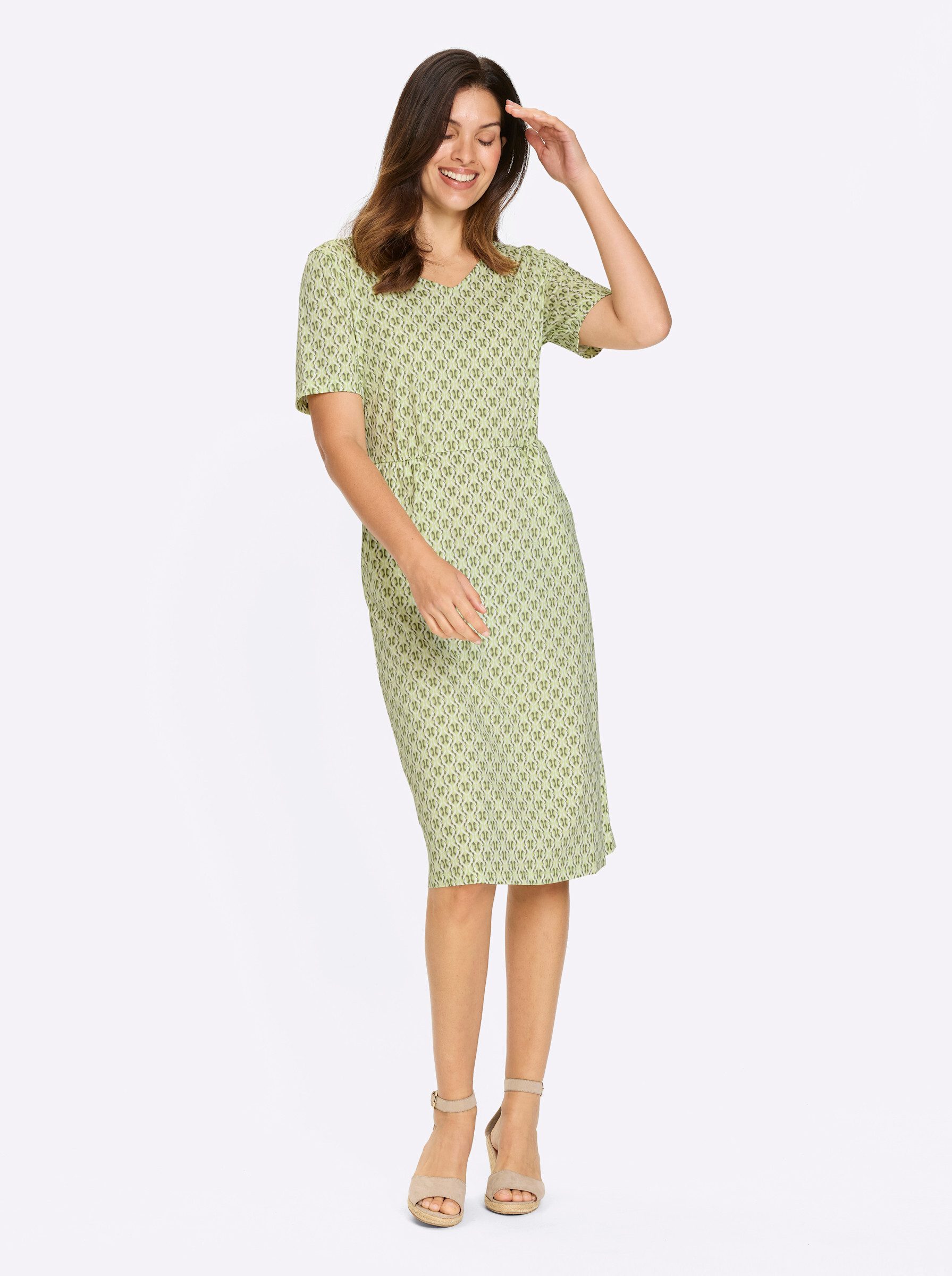 Sieh an! Jerseykleid Jersey-Kleid Kurzarm