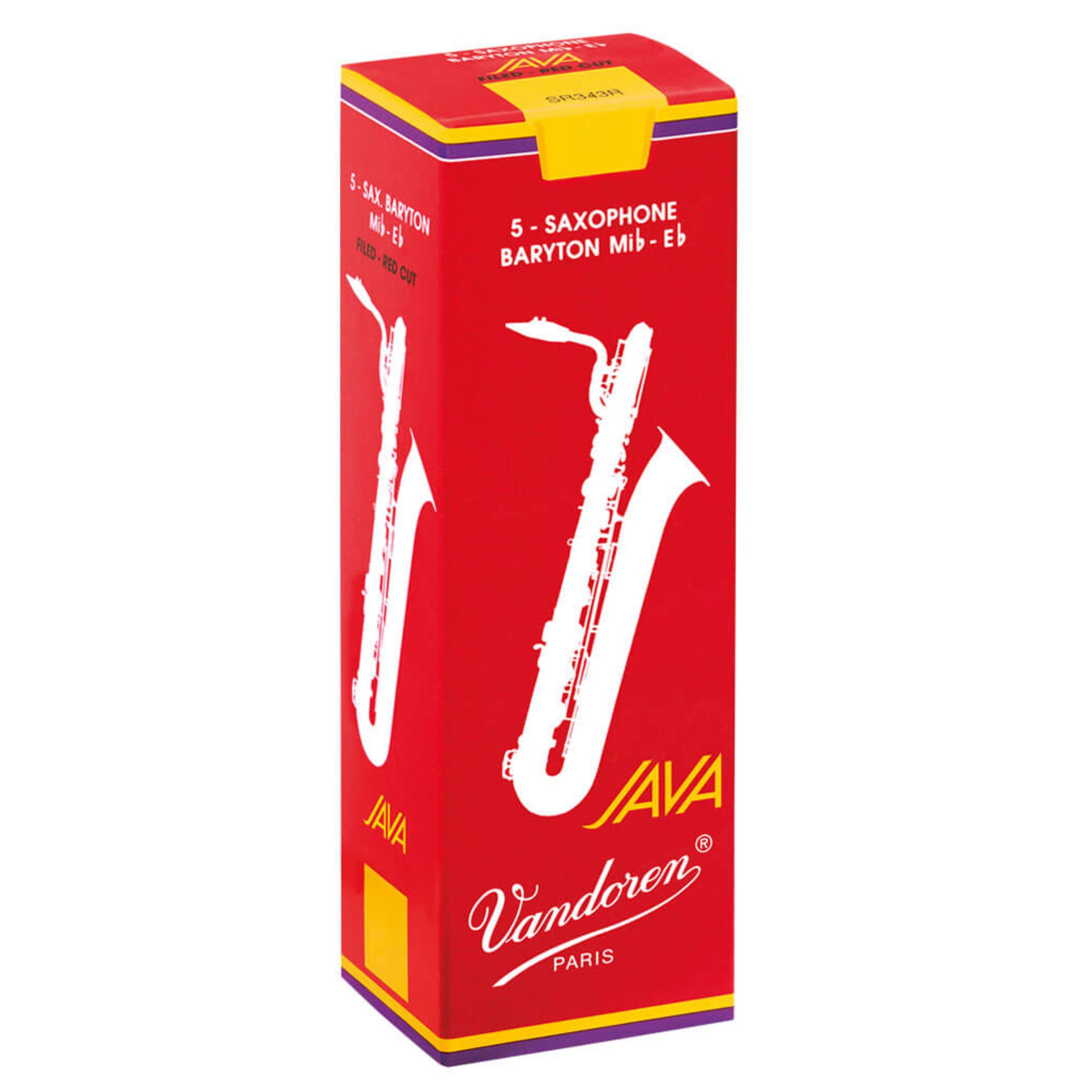 Vandoren Blattabschneider Saxophon, Java Filed Red Baritonsax 2,5 - Blatt für Tenor Saxophone