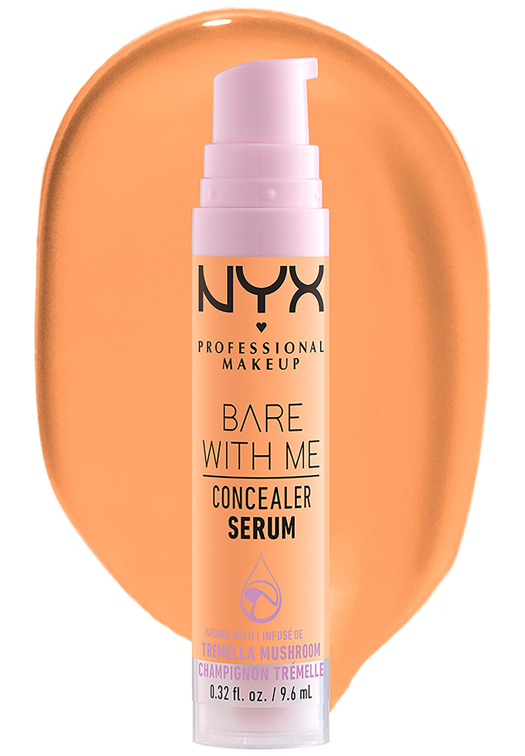NYX PROFESSIONAL MAKEUP Concealer Bare With Me Concealer Serum, mittlere Deckkraft, kaschiert, rote oder entzündete Hautstellen