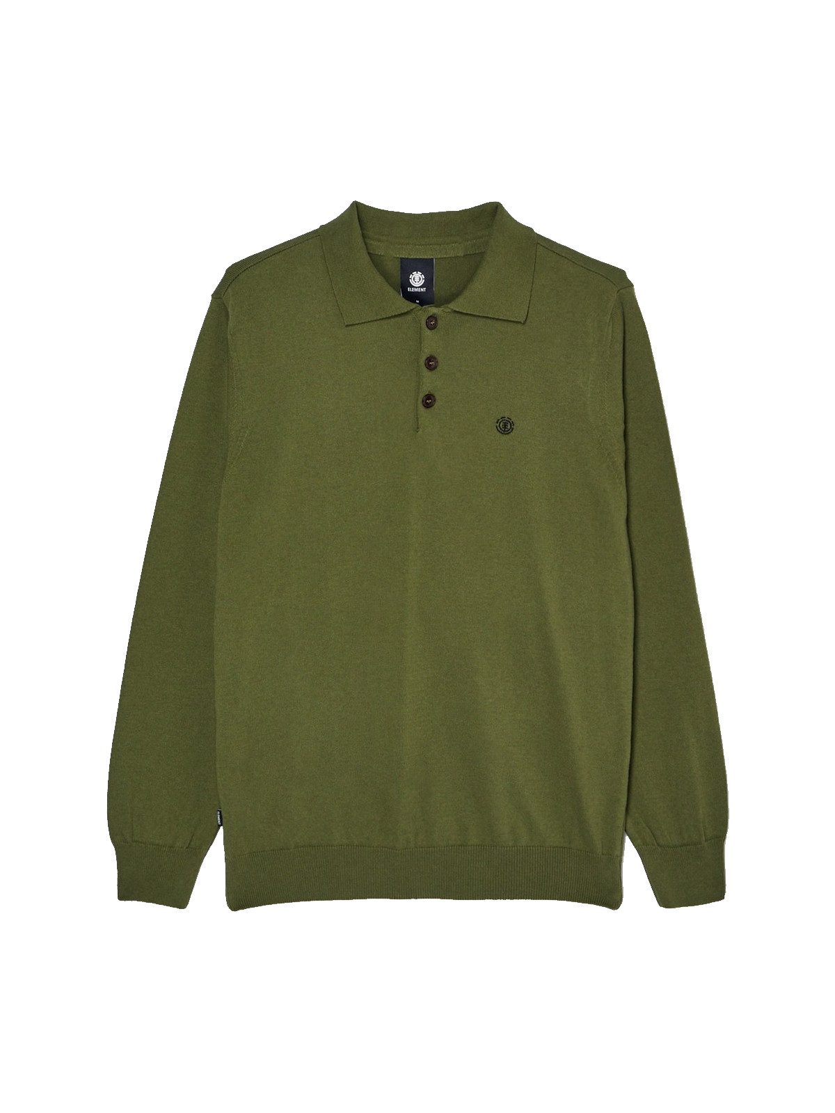 Element Langarmshirt Element Icon Embroidery Polo Longsleeve (1-tlg)
