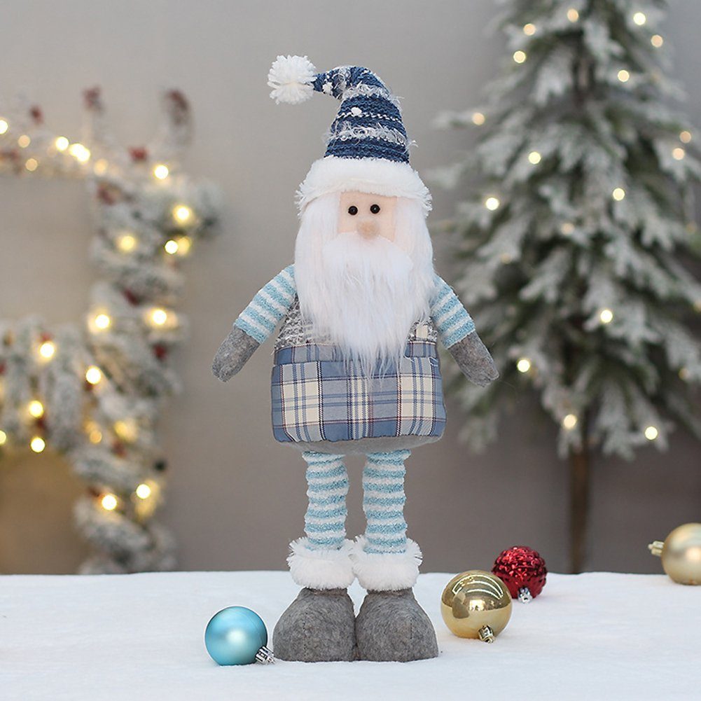 Blusmart snowman Teleskopisch In Form Weihnachts-Weihnachtsmänner Christbaumschmuck Einer Puppe,