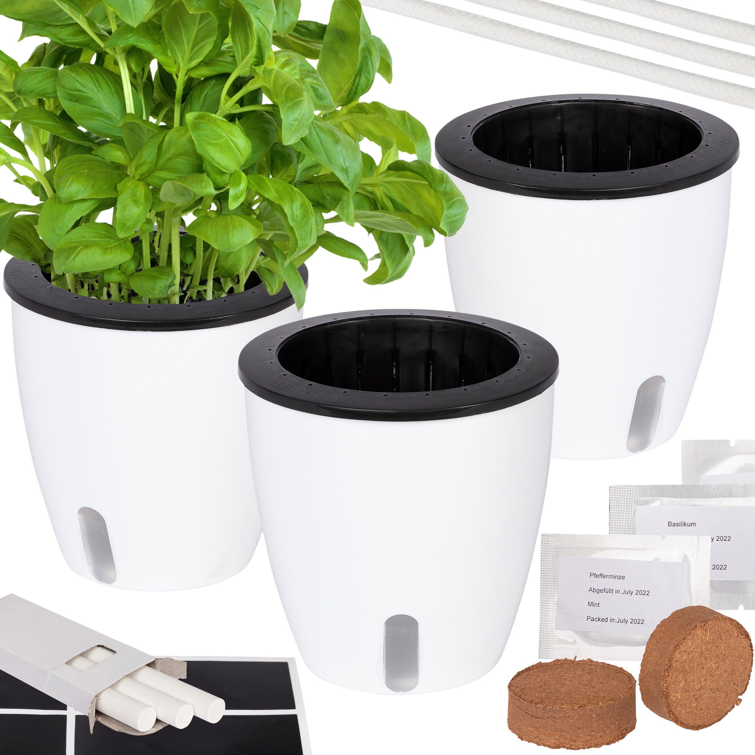 ONVAYA Kräutertopf Pflanztopf selbstwässernd, verscheidenene Sets günstig online kaufen