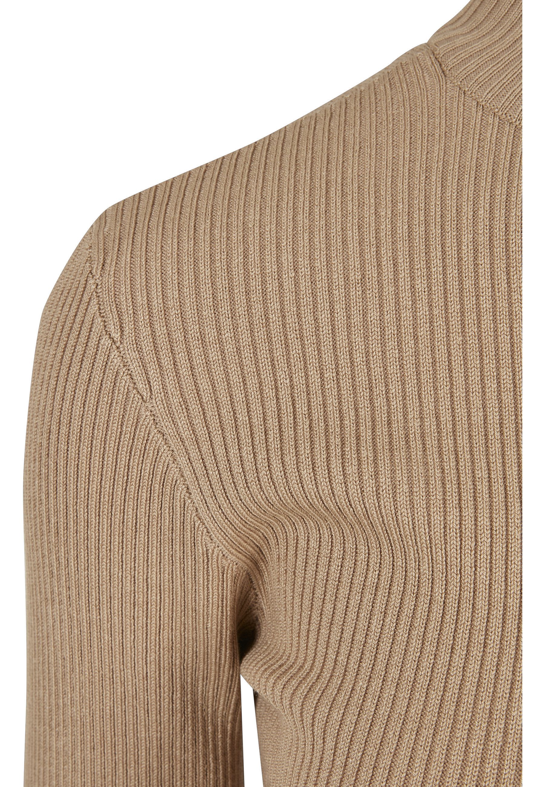 URBAN CLASSICS Longsweatshirt Urban Classics Damen Ladies Rib Knit Turtelneck Sweater (1-tlg)
