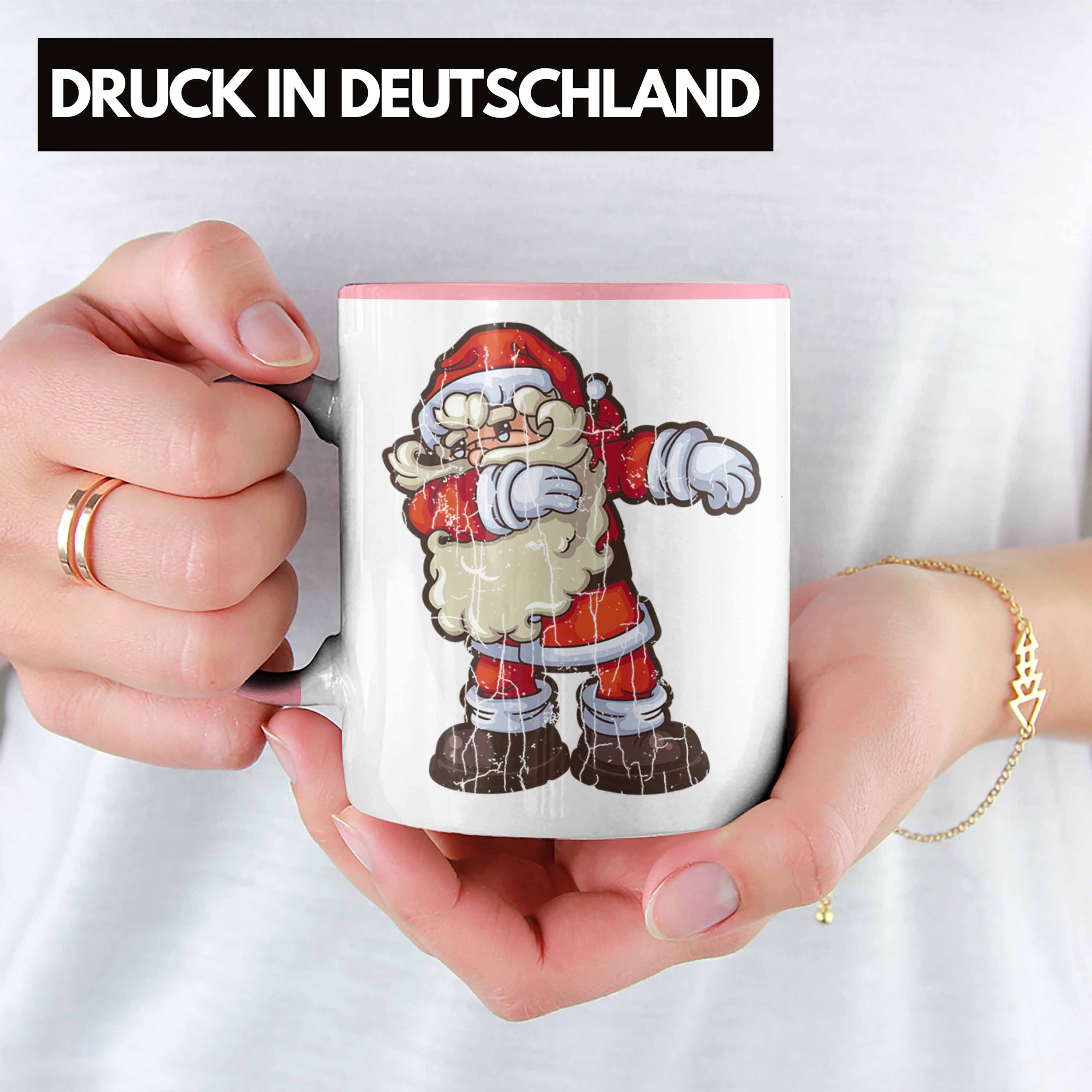 Kinder Cute - für Jungen Tasse Jungs Weihnachtsmann Weihnachtstasse Mädchen Weihnachten Becher Lustig Trendation Rosa Trendation Tasse Grafik Geschenk