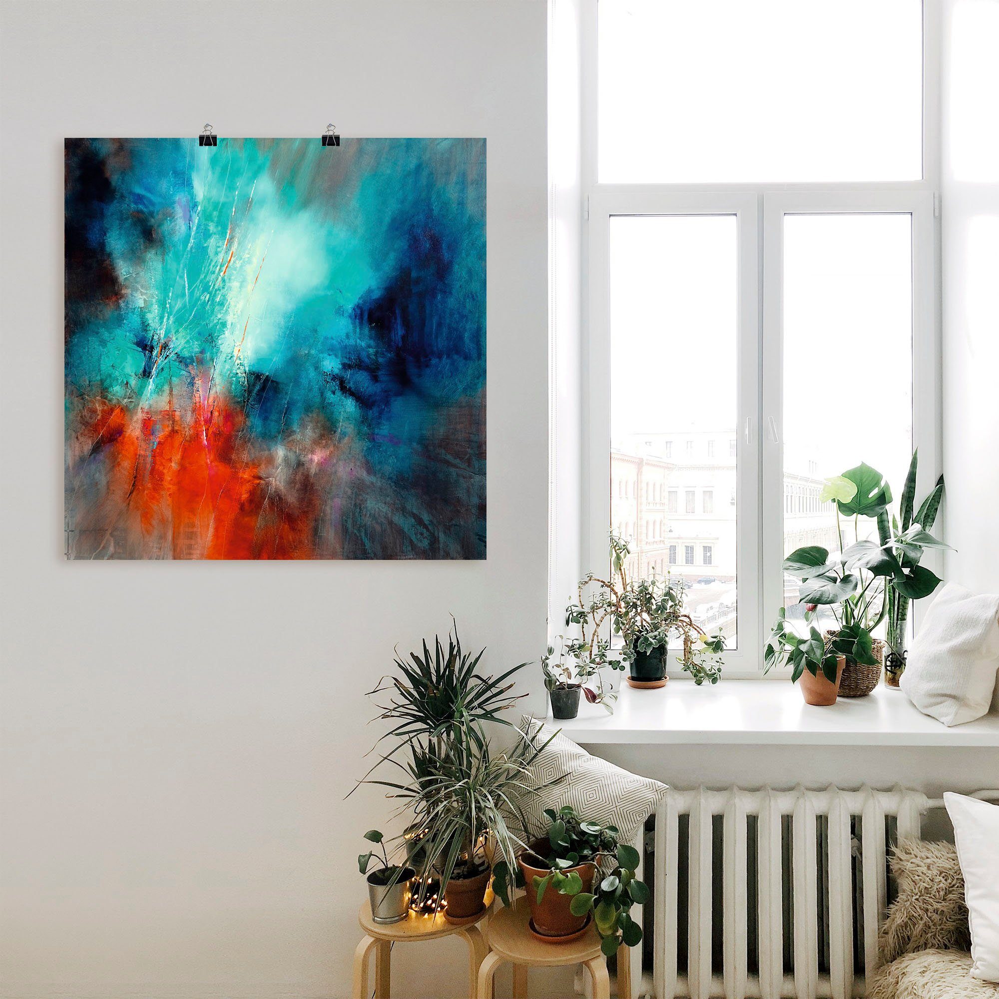 Artland Wandbild »Frühling im Eistobel«, Gegenstandslos (1 Stück), in vielen Größen & Produktarten - Alubild / Outdoorbild für den Außenbereich, Leinwandbild, Poster, Wandaufkleber / Wandtattoo auch für Badezimmer geeignet-kaufen