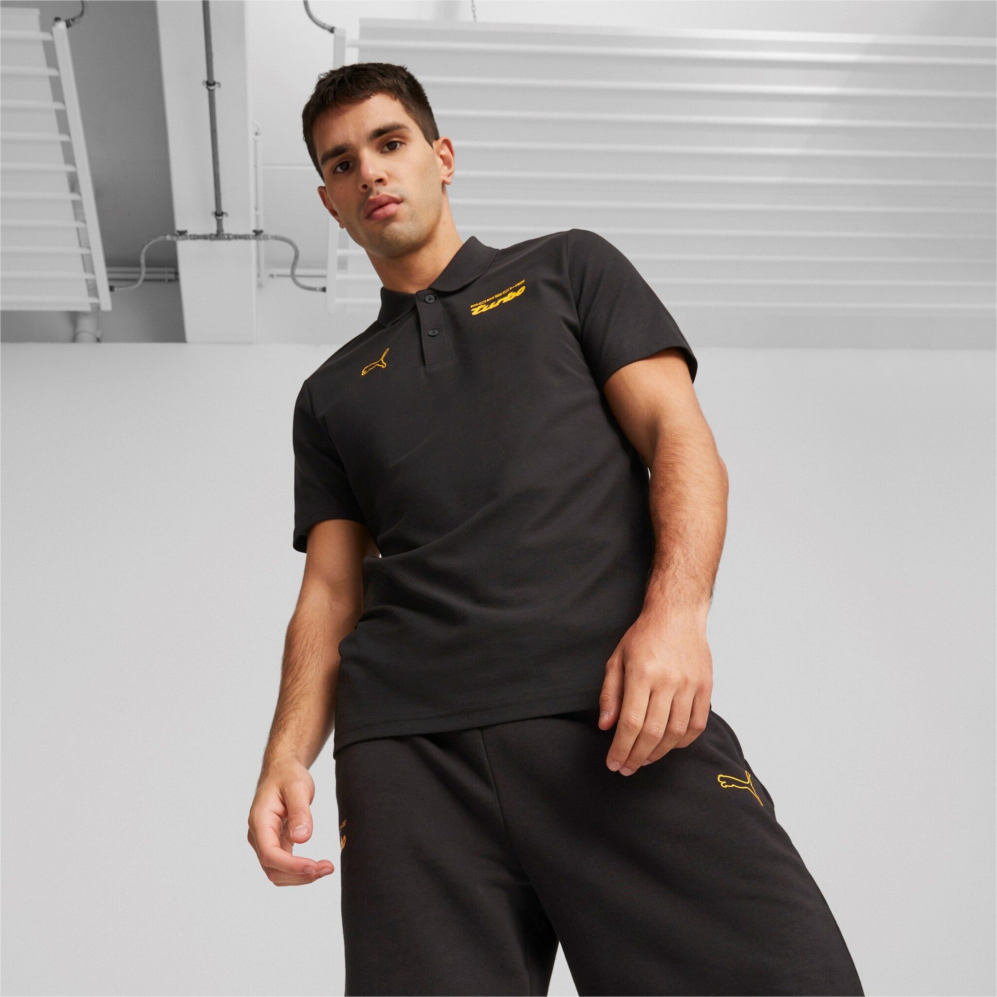 Porsche Motorsport Poloshirt Porsche Legacy Puma Polo "Porsche Turbo" - schwarz