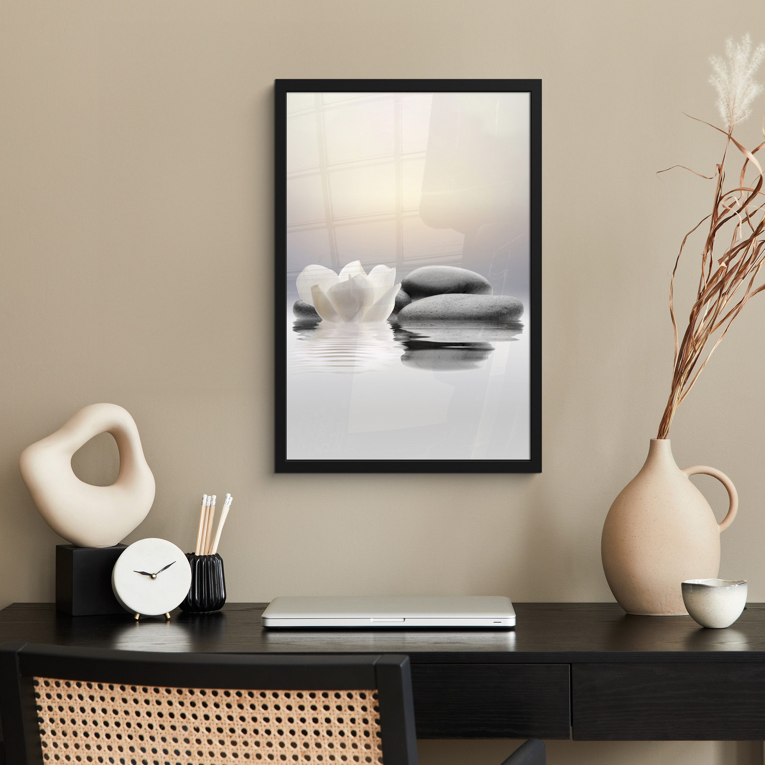 MuchoWow Poster Steine - Lotus - günstig online kaufen