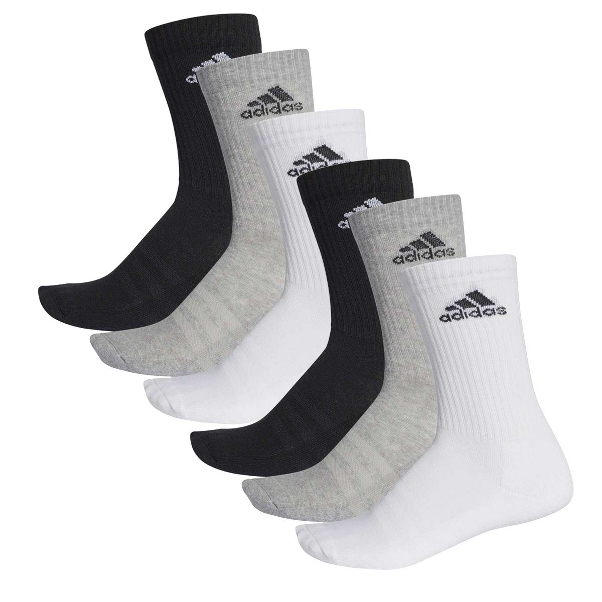 adidas Performance Socken 3S CUSHIONED CREW 6P (6-Paar) 032 - grey melange