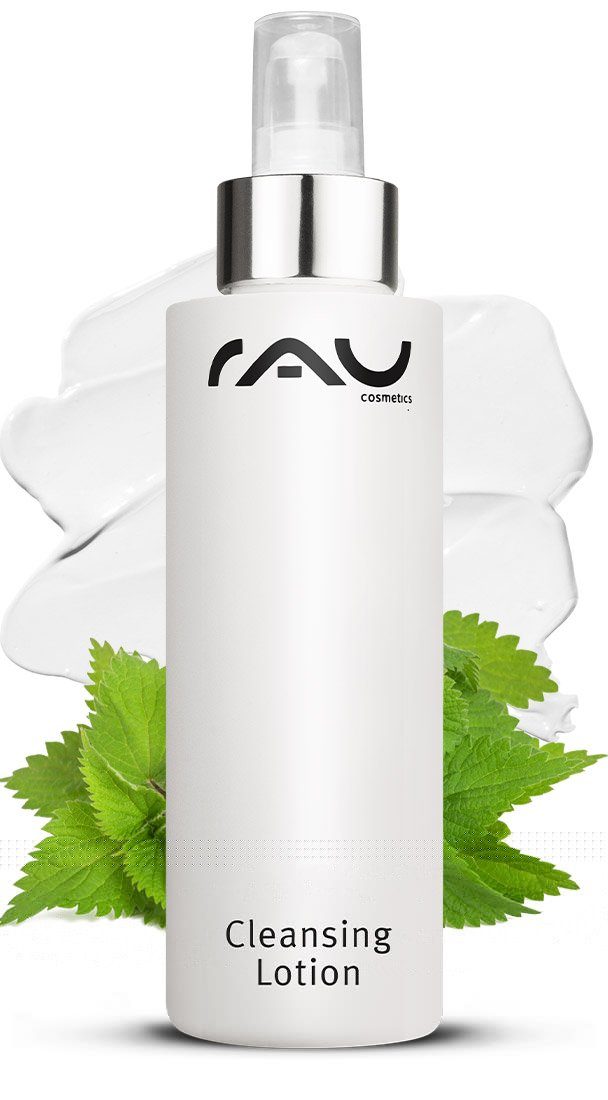 RAU Cosmetics Gesichts-Reinigungslotion Reinigungslotion für das Gesicht für trockene & sensible Haut, Make-Up Entferner