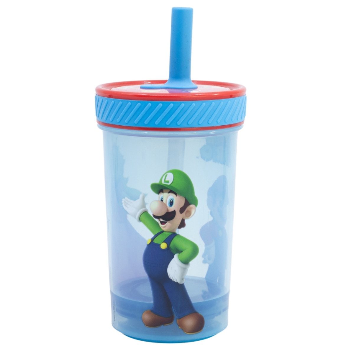 Super Mario Kinderbecher Trinkbecher PP 370 ml – Drop Safe Plastikbecher Kippsicher Becher