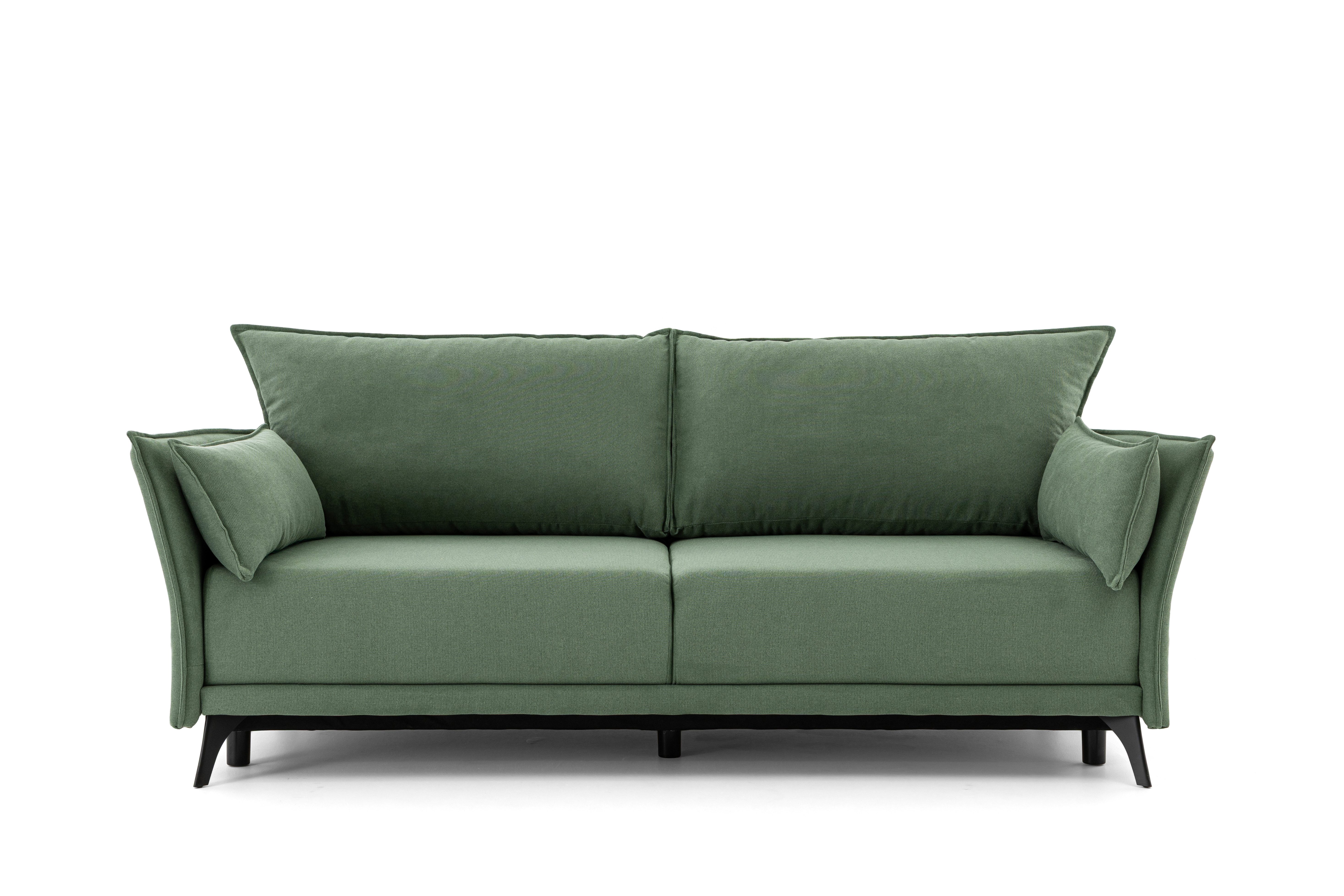 NEXT COLLECTION Sofa SELVA, Lose Rückenkissen, Schlaffunktion, Bettzeugbehälter, Hochwertige Füllung, DL-Funktion