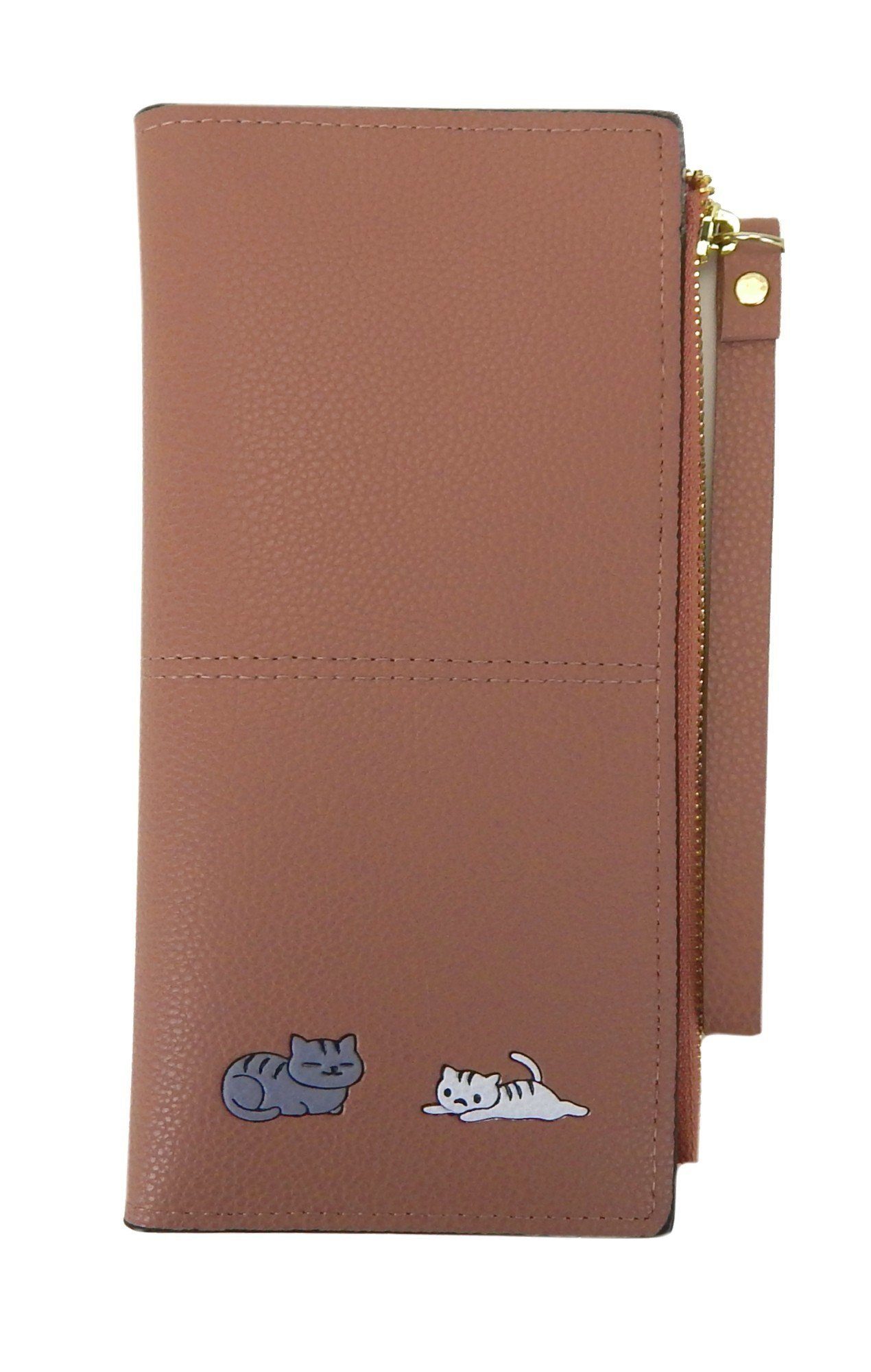 Ella Jonte Geldbörse, rosa blau oder grün mit Katzen-Motiv hochwertiges Kun günstig online kaufen