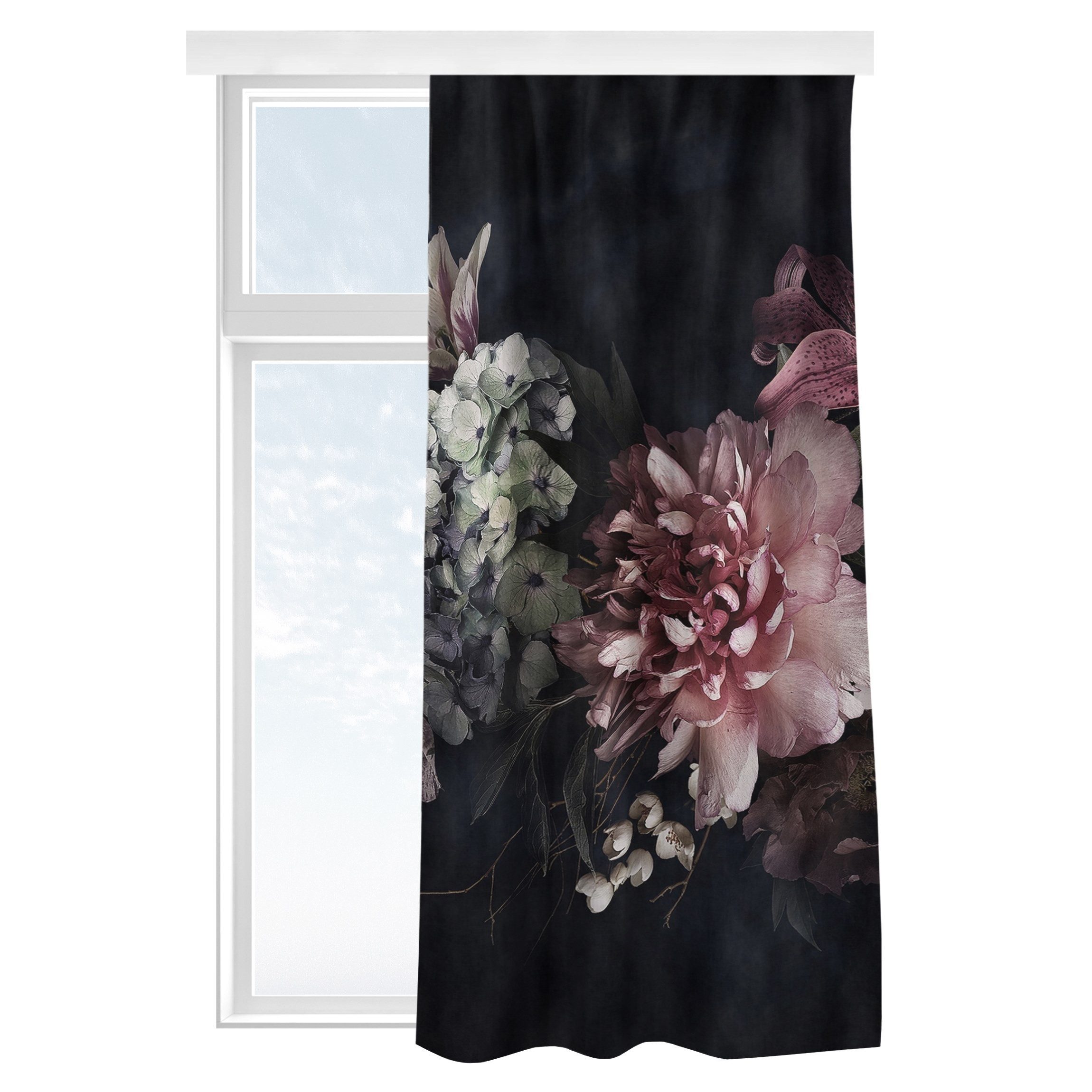 Bilderdepot24 Vorhang Gardine Natur Modern Blumen günstig online kaufen