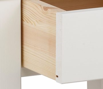 Home affaire Nachttisch "KERO", zertifiziertes Massivholz, 1 Schubladen, ohne Griffe