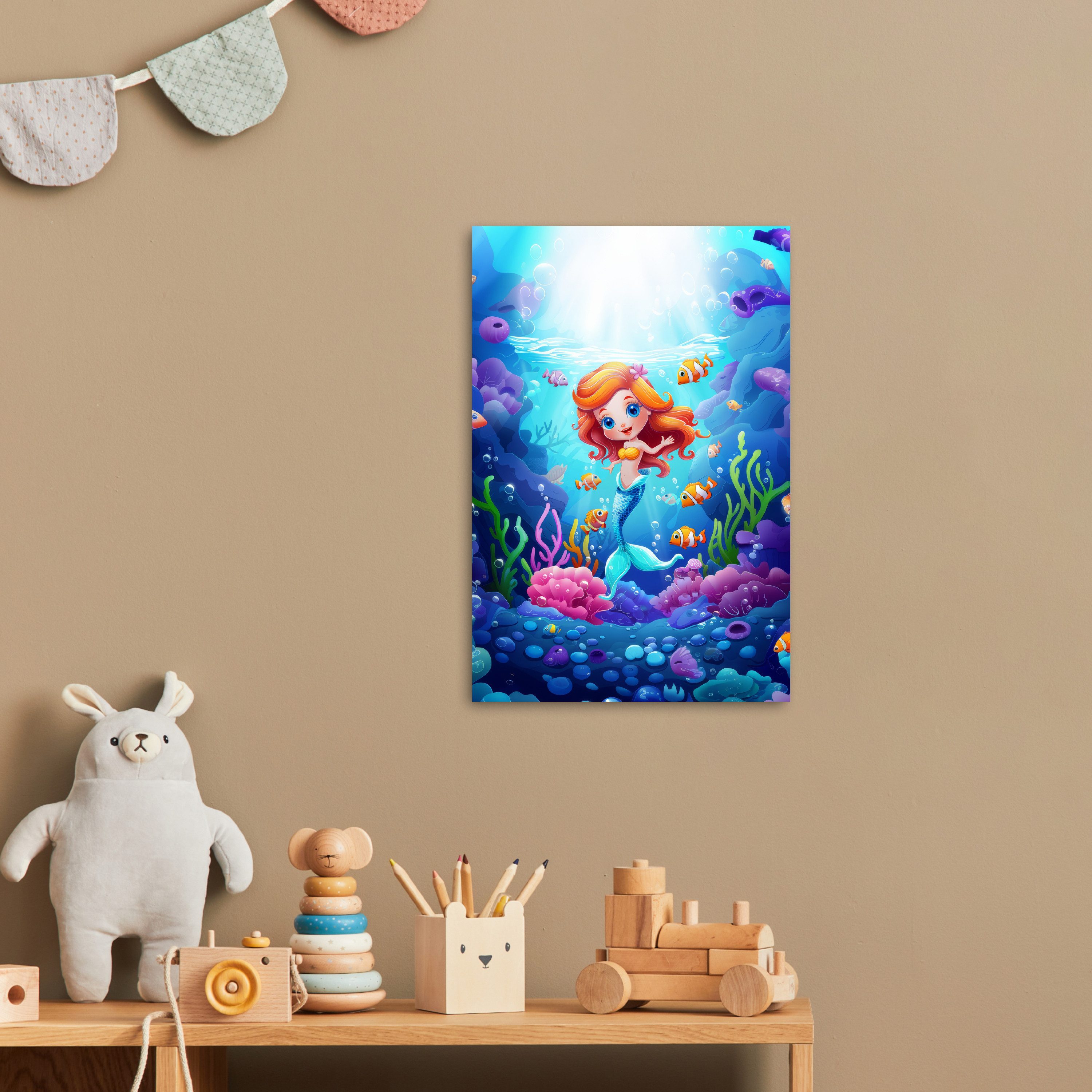 MuchoWow Poster Meerjungfrau - Unterwasserwelt - günstig online kaufen