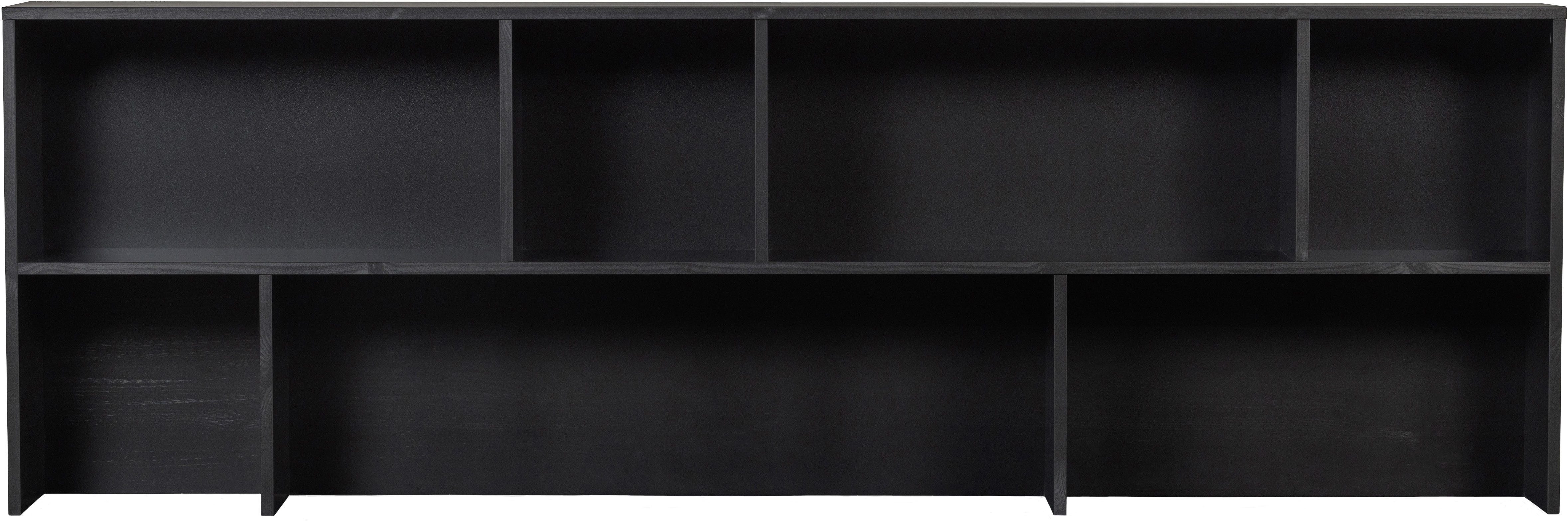 WOOOD Aufsatzschrank NEW GRAVURE Aufsatz-Regal Tragkraft Ablageboden 10 kg, Deckplatte 35 kg, sichtbare Maserung
