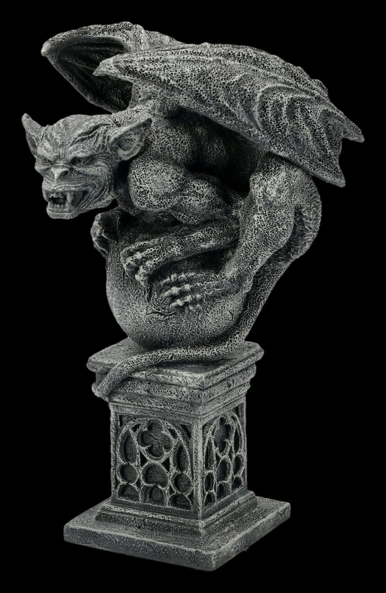 Figuren Shop GmbH Fantasy-Figur Schattenwächter Morvak – Gargoyle Figur Fantasy Gothic Statue 19 cm