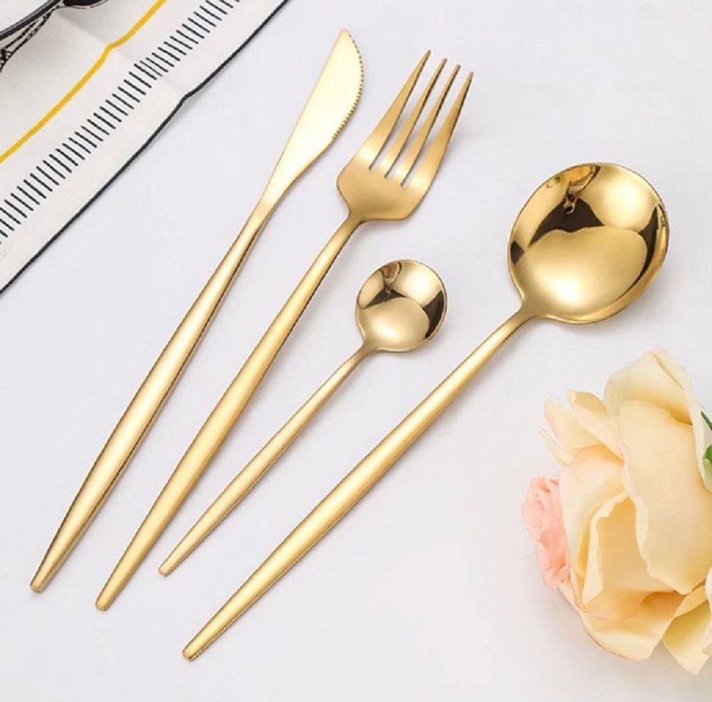 ZELLERFELD Besteck-Set Besteckset 30 teilig für 6 Personen Edelstahl 18/10 Mehrzweck (30-tlg)