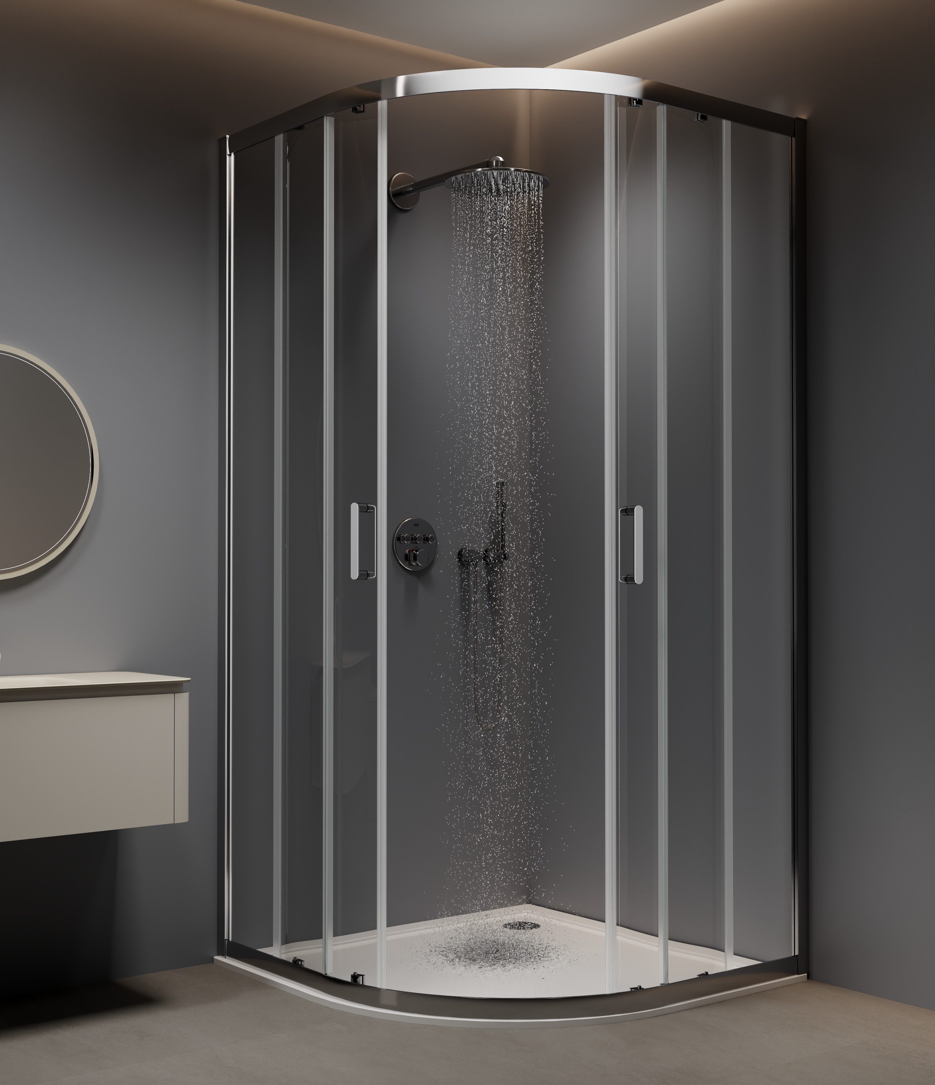 welltime Runddusche New Trento, BxT: 100x100 günstig online kaufen