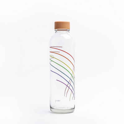 yogabox Trinkflasche CARRY 0.7 l RAINBOW GLAS, Regional produziert