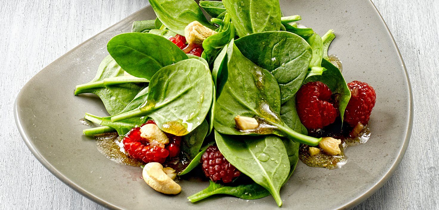 Spinatsalat mit Himbeeren Alexander Herrmann