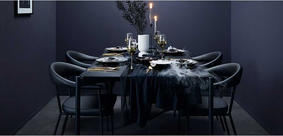 Black Charme im Esszimmer