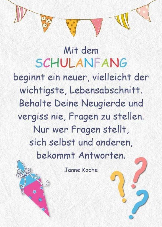 Sprüche zur Einschulung OTTO