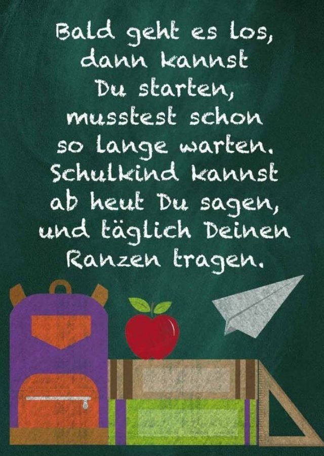 Sprüche zur Einschulung OTTO