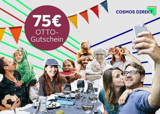 Shopping&more OTTO Finanz Plus CosmosDirekt Risikolebensversicherung 75€ OTTO Gutscheine