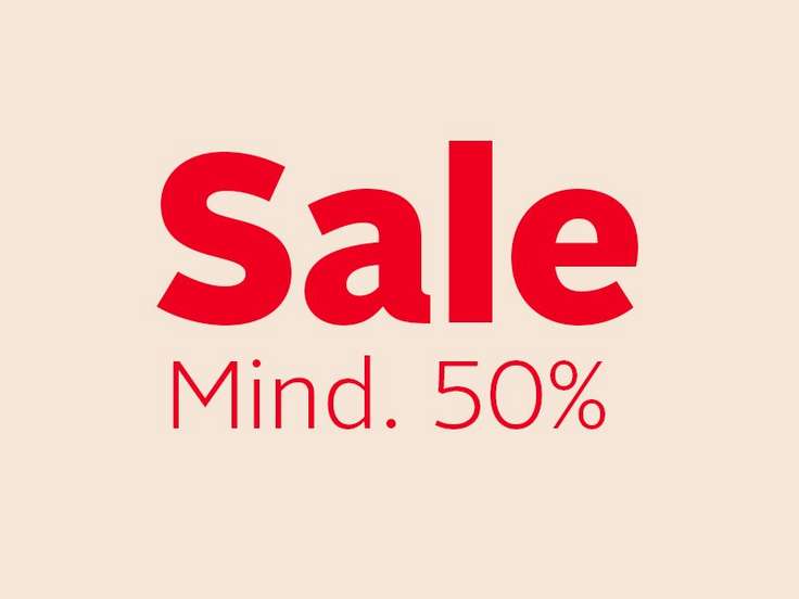 Mindestens-50%-Sale