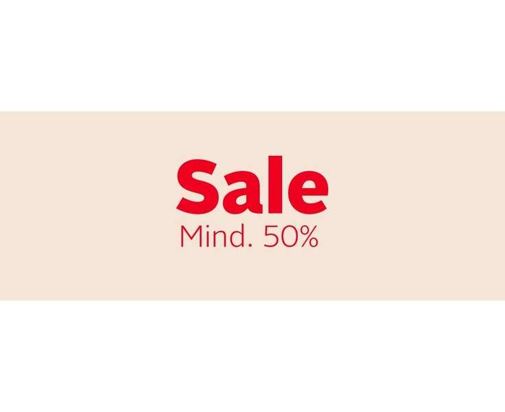 Mindestens-50%-Sale