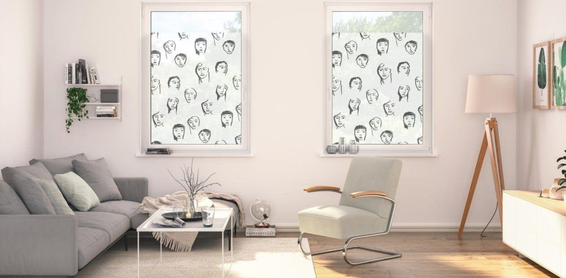 Fenster bekleben als Sichtschutz OTTO