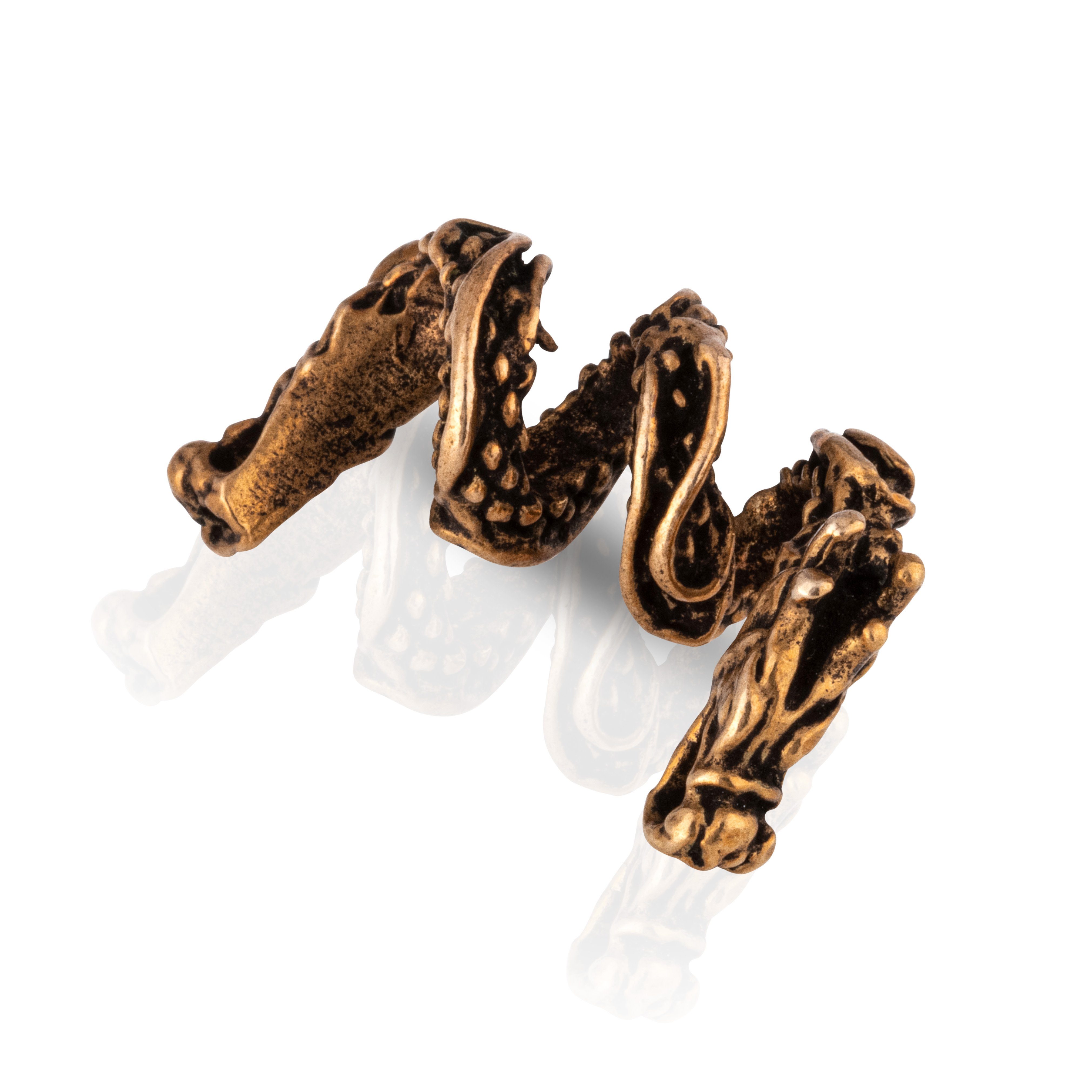 NKlaus Bronze Bartperle Mit Keltischem Knoten - Wikinger Style Accessoire Für Deinen Bart