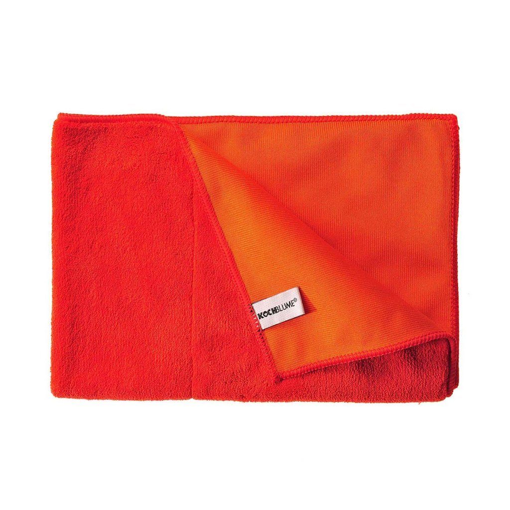 40 Qualtität cm, rot/orange Geschirrtuch Geschirrtuch 800g/m² Kochblume x 60