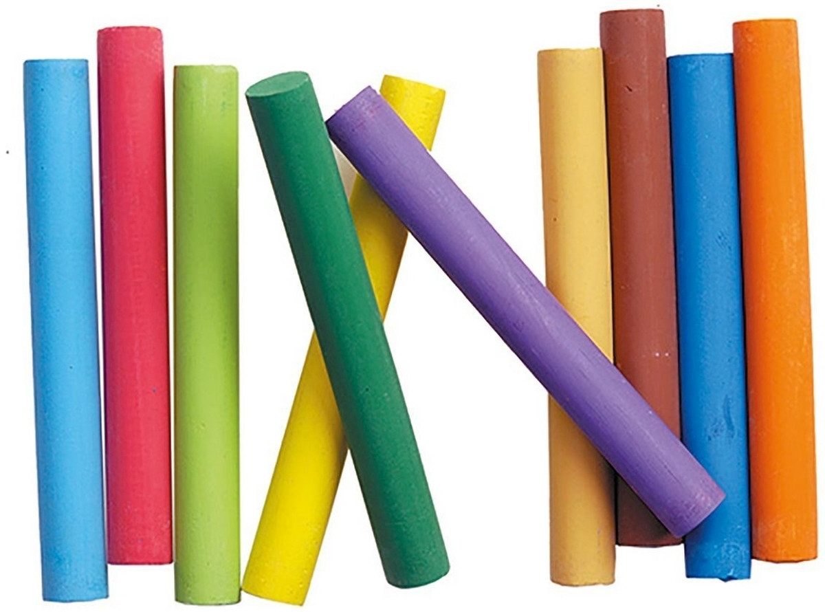 Jovi Vokabelheft Tafelkreiden Classcolor VE=100 Stück farbig sortiert Staubschutzbox