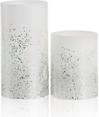 Pauleen LED-Kerze Glowing Glitter Candle 2er Set (2-tlg)