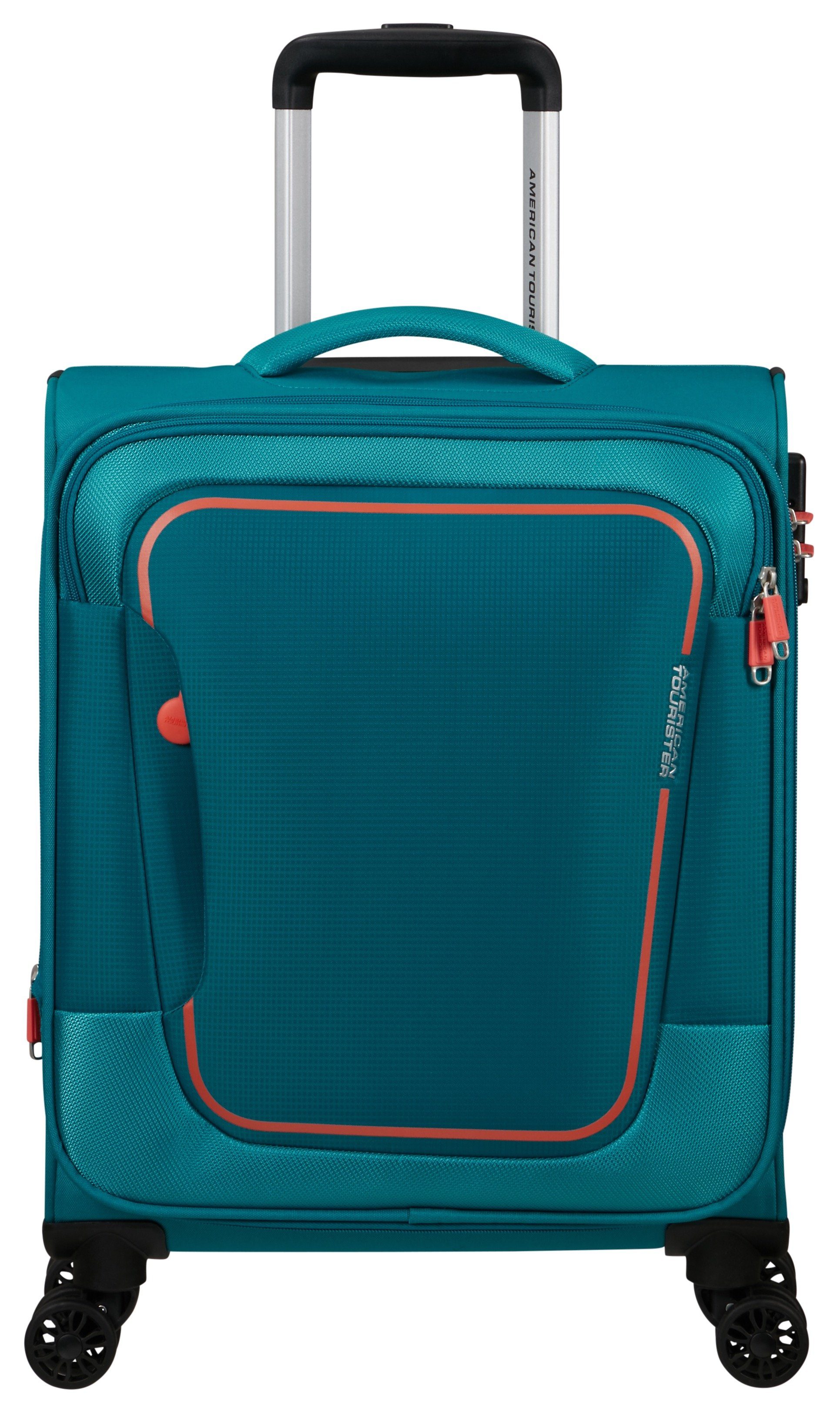 American Tourister® Koffer PULSONIC Spinner 55, 4 Rollen stone teal