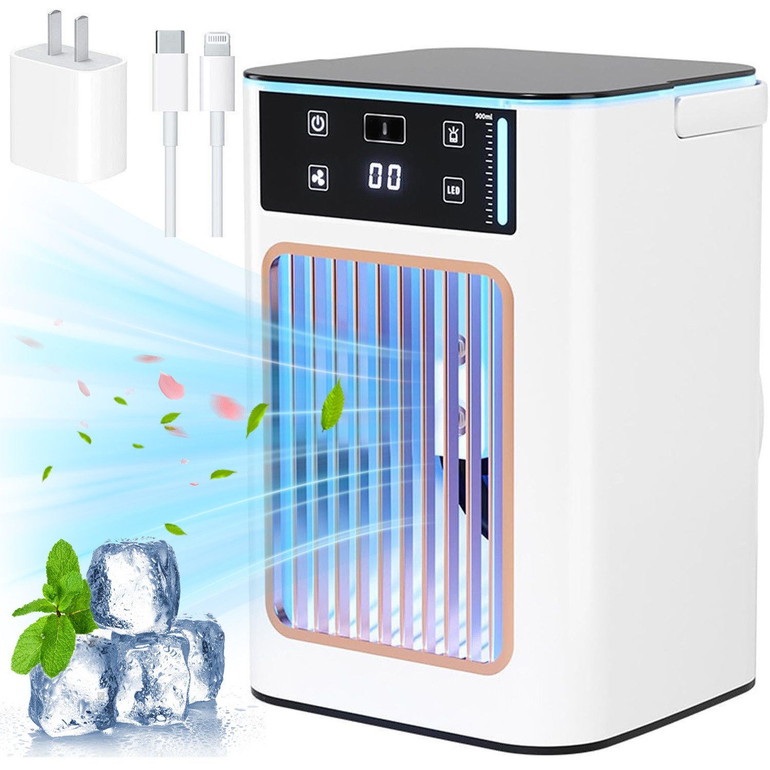 RWEUOQ Standventilator Tragbare Klimaanlage mit LCD, günstig online kaufen