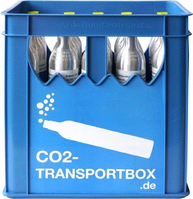 BlueCraft Wassersprudler, (15-tlg), Universal CO2 Zylinder 425 g Kohlensäure für bis zu 60l Sprudelwasser