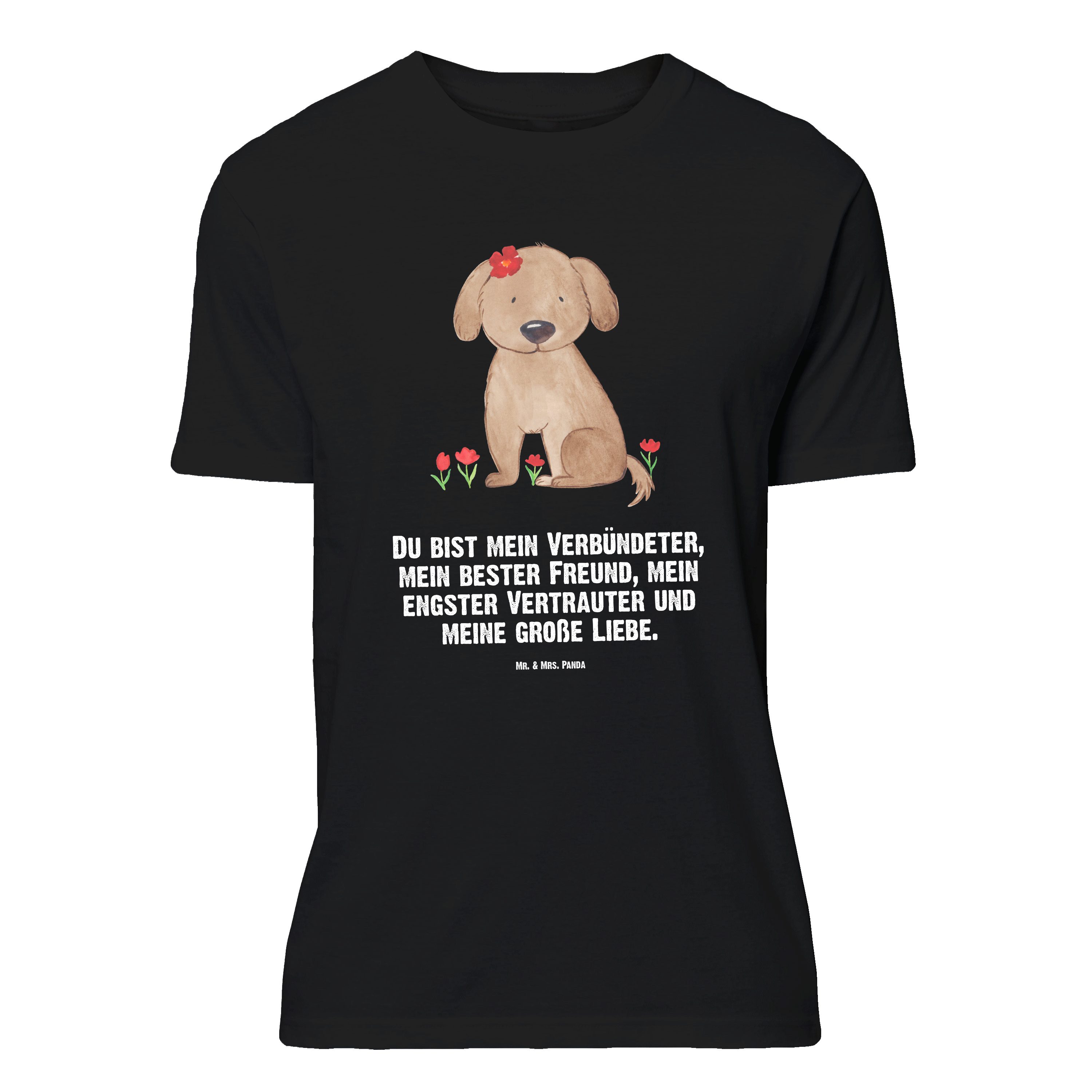 T-Shirt Hund Dame, Größe M T-Shirt, Schwarz, Shirt, Lieb, Liebe, T-Shirt, Hun