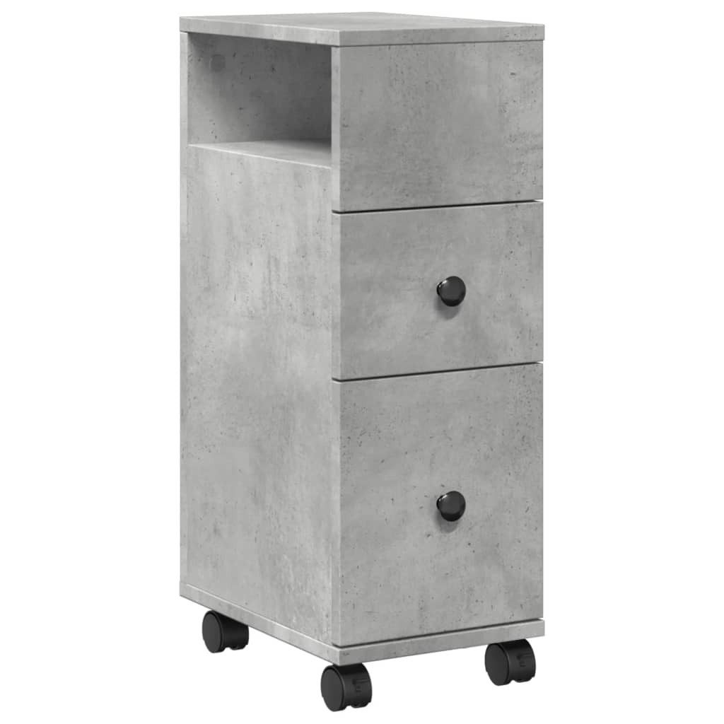 vidaXL Fächerschrank Badschrank Schmal mit Rollen günstig online kaufen