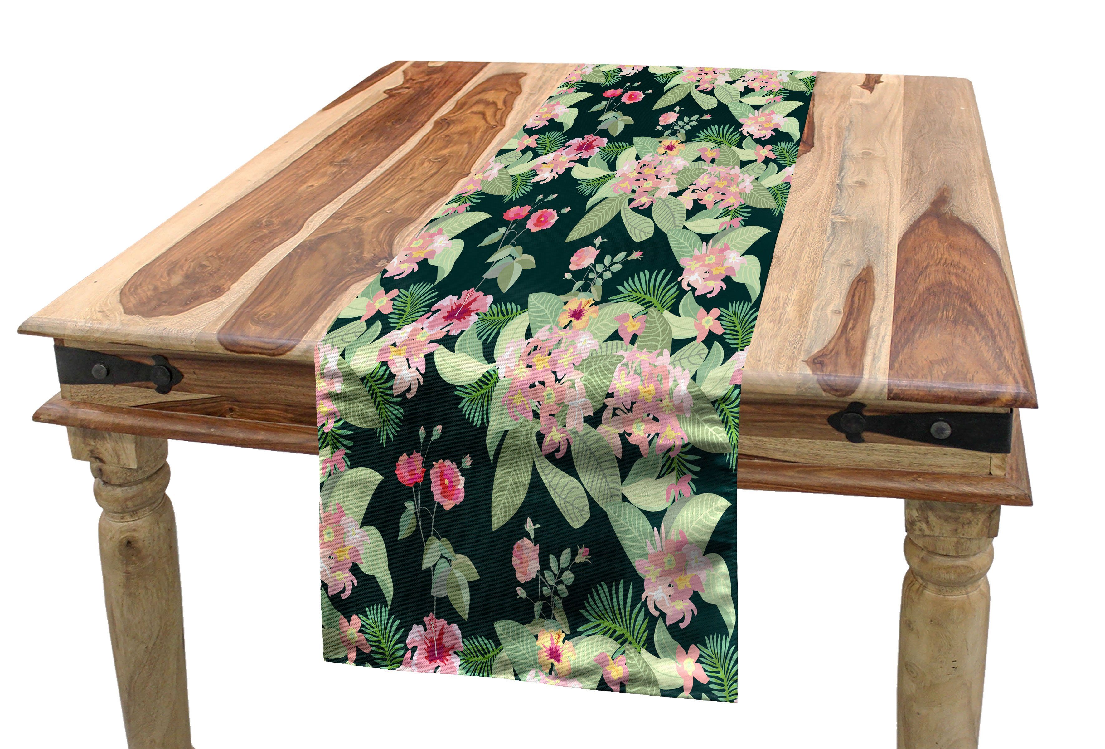 Abakuhaus Tischläufer Esszimmer Küche Rechteckiger Dekorativer Tischläufer, Magnolie Garden Design