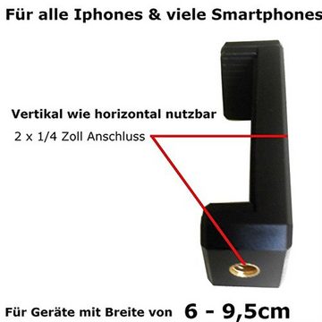 TronicXL Smartphone Ständer Stativ für Samsung Galaxy XCover J7 J6 J8 J9 J10 Dreibeinstativ