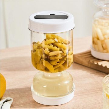 Henreal Einmachglas Trocken- und Nasstrenn-Kimchi-Glas für den Haushalt