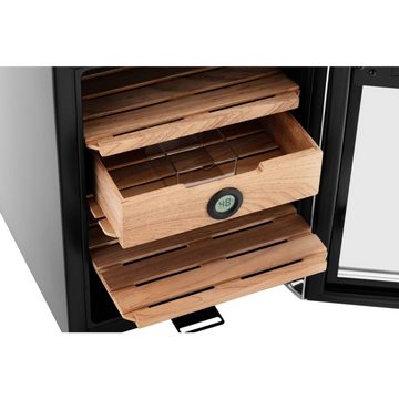 Royal Catering Humidor Humidor - für bis zu 250 Zigarren - mit LED-Beleuchtung