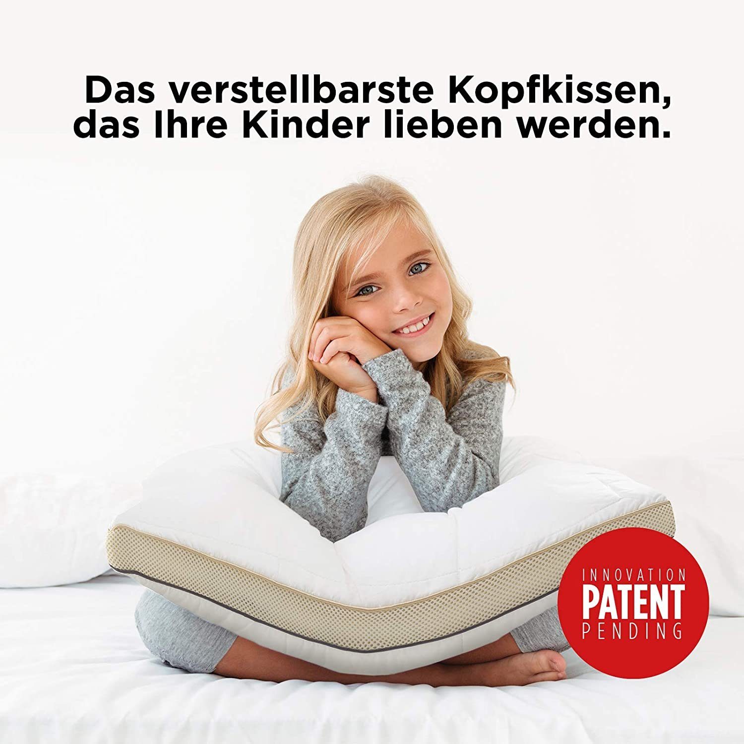 Vitapur Schlafkissen NEO Kinderkopfkissen 40x60cm für den Kinderschlaf